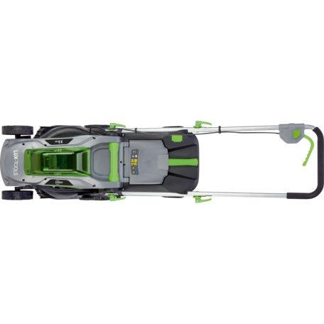 Lux-Tools ARM20-KIT Brushless fűnyírógép, 20V 4Ah akkus 33 cm vezeték nélküli, fűgyűjtős, akkumulátoros fűnyíró, 1 PowerSystem 4000 mAh li-ion akkuval és töltővel, kefe nélküli motorral