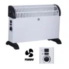LUX IDALA T elektromos 2000W turbós konvektor, 750W / 1250W / 2000W termosztátos hősugárzó, ventilátoros rásegítéssel