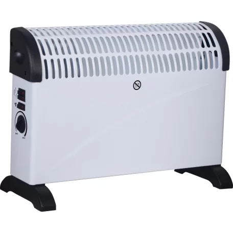 LUX IDALA T elektromos 2000W turbós konvektor, 750W / 1250W / 2000W termosztátos hősugárzó, ventilátoros rásegítéssel