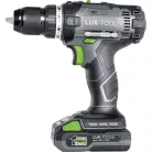 LUX-Tools Mobil Műhely 20V 35Nm akkus fúró, akkumulátoros csavarbehajtó 20V 2Ah akkuval, töltővel, kofferben, 76 részes fúrószár és bitfej készlettel (ABS-20MM) 