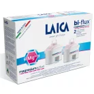 Laica Bi-flux magnesium active 2 darabos vízszűrő készlet, szűrőpatron, szűrőbetét, szűrő filter Laica, BWT és Brita Maxtra vízszűrő kancsókhoz, 2 hónapra, 300 liter vízhez