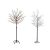 Lichterbaum 120 cm fehér / 150 cm fekete 200 LED világító fa, kültéri - beltéri melegfehér karácsonyi fénydekoráció