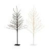   Lichterbaum 120 cm fehér / 150 cm fekete világító LED fa, 200 LED-es kültéri / beltéri melegfehér karácsonyi fénydekoráció, dekorfa