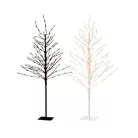 Lichterbaum 120 cm fehér / 150 cm fekete világító LED fa, 200 LED-es kültéri / beltéri melegfehér karácsonyi fénydekoráció, dekorfa
