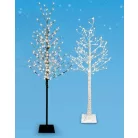 Lichterbaum 120 cm fehér / 150 cm fekete világító LED fa, 200 LED-es kültéri / beltéri melegfehér karácsonyi fénydekoráció, dekorfa