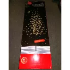 Lichterbaum 120 cm fehér / 150 cm fekete világító LED fa, 200 LED-es kültéri / beltéri melegfehér karácsonyi fénydekoráció, dekorfa