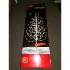 Lichterbaum 120 cm fehér / 150 cm fekete világító LED fa, 200 LED-es kültéri / beltéri melegfehér karácsonyi fénydekoráció, dekorfa