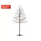 Lichterbaum 120 cm fehér / 150 cm fekete világító LED fa, 200 LED-es kültéri / beltéri melegfehér karácsonyi fénydekoráció, dekorfa