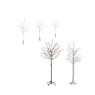 Lichterbaum 120 cm fehér / 150 cm fekete világító LED fa, 200 LED-es kültéri / beltéri melegfehér karácsonyi fénydekoráció, dekorfa