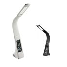 Livarno Lux 322287 LED Desk Lamp 3.2W/3.4W 280/340 lm 5000K/5500K Cool White LED asztali lámpa rugalmas nyakkal, beépített hőmérővel és ébresztőórával ezüst / fekete színben