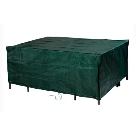 Livarno Home 160 x 80 x 210 cm Garden Furniture Cover víztaszító, UV-álló poliészter kerti bútor védőhuzat, takaróponyva szögletes asztalokhoz, zöld színben