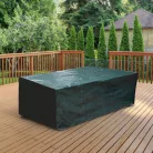 Livarno Home 160 x 80 x 210 cm Garden Furniture Cover víztaszító, UV-álló poliészter kerti bútor védőhuzat, takaróponyva szögletes asztalokhoz, zöld színben