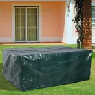 Livarno Home 160 x 80 x 210 cm Garden Furniture Cover víztaszító, UV-álló poliészter kerti bútor védőhuzat, takaróponyva szögletes asztalokhoz, zöld színben