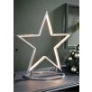   Melinera 46 x 48 kültéri / beltéri fém, melegfehér LED csillag, 108 db LED-el világító csillag fényedkoráció talppal + leszúró tüskékkel, 6 órás időzítővel