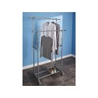 Livarno Home 83 x 98 - 167 x 43 cm teleszkópos, guruló inox ruhaállvány, gardróbállvány és cipőtároló