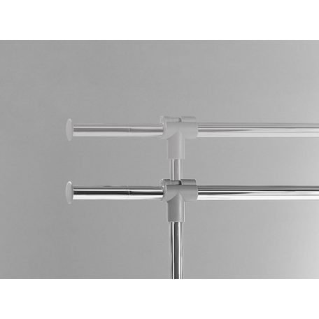Livarno Home 83 x 98 - 167 x 43 cm teleszkópos, guruló inox ruhaállvány, gardróbállvány és cipőtároló