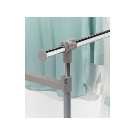 Livarno Home 83 x 98 - 167 x 43 cm teleszkópos, guruló inox ruhaállvány, gardróbállvány és cipőtároló