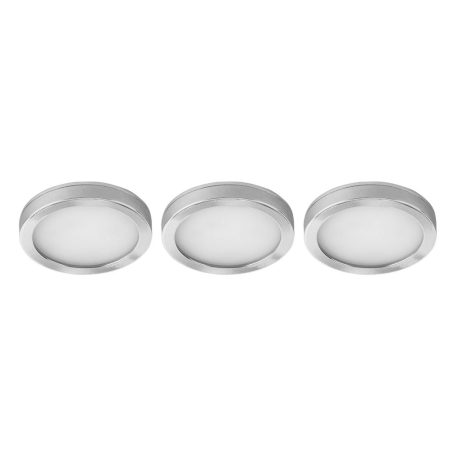 Livarno Home 420079 Kerek, 3 darabos hálózati LED lámpa szett 6 x 0.9 cm, 3 x 170 lm 4000K (nappali fényű), hálózati adapterrel, tápkábelbe integrált kapcsolóval
