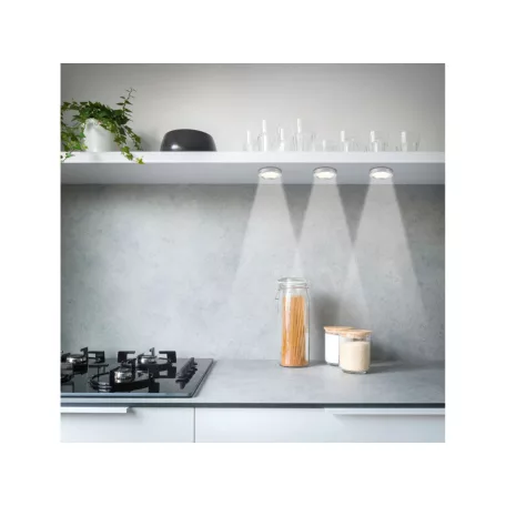 Livarno Home 420079 Kerek, 3 darabos hálózati LED lámpa szett 6 x 0.9 cm, 3 x 170 lm 4000K (nappali fényű), hálózati adapterrel, tápkábelbe integrált kapcsolóval