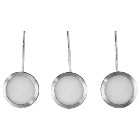 Livarno Home 420079 Kerek, 3 darabos hálózati LED lámpa szett 6 x 0.9 cm, 3 x 170 lm 4000K (nappali fényű), hálózati adapterrel, tápkábelbe integrált kapcsolóval