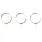Livarno Home 420079 Kerek, 3 darabos hálózati LED lámpa szett 6 x 0.9 cm, 3 x 170 lm 4000K (nappali fényű), hálózati adapterrel, tápkábelbe integrált kapcsolóval