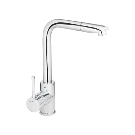 Livarno Home egykaros, víztakarékos, króm, 30 cm kihúzható zuhanyfejes prémium mosogató csaptelep 54 x 316 x 244 mm (444890)