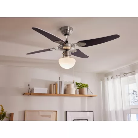 Livarno Home Ceiling Fan LED Light 106 cm 50W mennyezeti ventilátor max. 60W LED lámpával, húzókapcsolóval, nyári / téli üzemmóddal