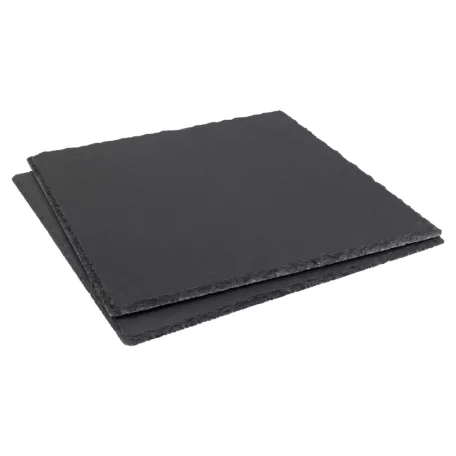 Livarno Home 2 darabos 33.5 x 33.5 cm Basalt pala tálaló készlet, 335 x 335 mm kínálótál, felszolgáló szett, szilikon csúszásgátló lábakkal (451379)