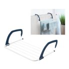 Livarno Home 452779 függő szárító, radiátorral, erkélyre, ajtóra, zuhanyzóhoz akasztható ruhaszárít 5 rúddal (3 méter hossz, 2 kg teherbírás)