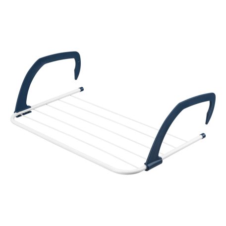 Livarno Home 452779 függő szárító, radiátorral, erkélyre, ajtóra, zuhanyzóhoz akasztható ruhaszárít 5 rúddal (3 méter hossz, 2 kg teherbírás)