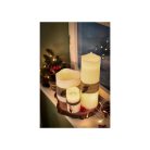 Livarno Home 6 darabos valódi viasz LED gyertya szett 6 órás időzítővel, távirányítóval, melegfehér pislákolgó élethű gyertyaláng effektussal