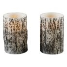 Livarno Home 6 darabos valódi viasz LED gyertya szett 6 órás időzítővel, távirányítóval, melegfehér pislákolgó élethű gyertyaláng effektussal