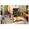   Livarno Home 10 részes forgó, 360°-ban elforgatható, elegáns design fűszertartó készlet 9 db 85 ml-es, szórófejes fűszer tároló üveggel, tartóval