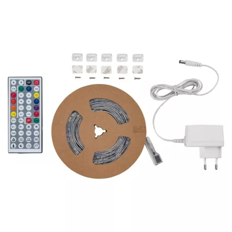 Livarno Home 3 méteres, méretre vágható színes LED szalag 270 db energiatakarékos RGB LED-el, távirányítóval, 12W
