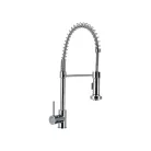 Livarno Home Mixer Tap egykaros mosogató csaptelep kétfunkciós zuhannyal, króm, spirálrugó tartóval, 275 x 505 x 48 mm