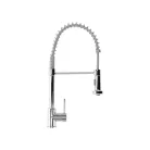 Livarno Home Mixer Tap egykaros mosogató csaptelep kétfunkciós zuhannyal, króm, spirálrugó tartóval, 275 x 505 x 48 mm