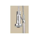 Livarno Home Mixer Tap egykaros mosogató csaptelep kétfunkciós zuhannyal, króm, spirálrugó tartóval, 275 x 505 x 48 mm