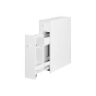 Livarno Home SlimLine keskeny háztartási tárolószekrény, fülkeszekrény 2 fiókkal 16 x 58 x 49 cm, fehér (487763)