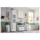 Livarno Home SlimLine keskeny tárolószekrény, fürdőszoba szekrény nyitott és kihúzható polcokkal 15 x 136 x 33 cm, fehér (487768)