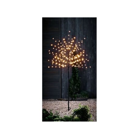 Livarno Home CBT 200 LED-es 150 cm fekete világító, virágzó cseresznyefa, dekorfa, kültéri - beltéri melegfehér fénydekoráció 200 LED-el
