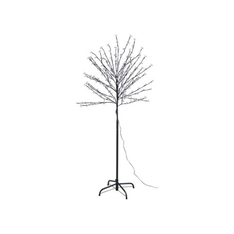 Livarno Home CBT 200 LED-es 150 cm fekete világító, virágzó cseresznyefa, dekorfa, kültéri - beltéri melegfehér fénydekoráció 200 LED-el
