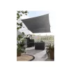   Livarno Home 300 x 200 cm LED-es, világító napvitorla, antracitszürke árnyékoló 128 db melegfehér LED fénnyel, 230V 2700K, 8 fényprogram
