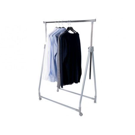 Livarno Living 88.5 x 98 - 160 x 54 cm összecsukható, guruló inox ruhaállvány gardróbállvány