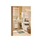 Livarno Home OSLO Mirrored Cabinet tükrös fehér fürdőszoba szekrény, 3 nyitható, tükrös ajtóval, polcokkal, mosdó felé 65 x 17 x 60 cm (480287)