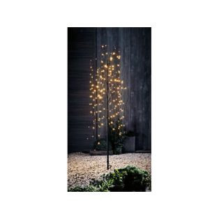   Livarno Home FBT 200 LED-es 150 cm fekete világító, szomorú fűz dekorfa, kültéri - beltéri melegfehér fénydekoráció 200 LED-el