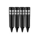 Livarno Home Prémium XL 39 cm 22W 9000K hengeres 4 darabos hidegfehér napelemes kerti szolár lámpa szett, solar lámpa készlet IP44