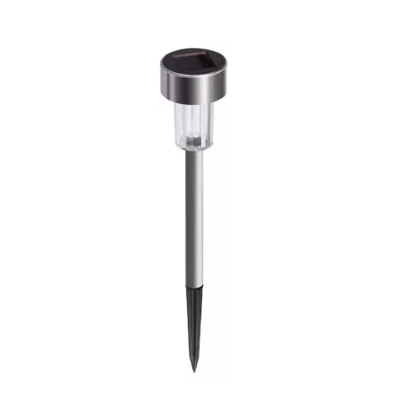 Livarno Home Permium XL 36 cm 5 darabos inox (nemesacél) hidegfehér 9000K napelemes kerti szolár lámpa szett, solar lámpa készlet (LED Lights Set)