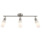 Livarno Home 389721 inox LED Ceiling Light mennyezeti matt üvegernyős E14 LED lámpa 3 x 4.9W energiatakarékos, 3000K melegfehér LED izzóval 51 cm 1410 lm