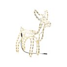 Livarno kültéri 3D melegfehér fémvázas LED szarvas (rénszarvas) világító karácsonyi dekoráció 60 x 60 x 29 cm