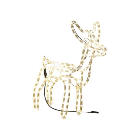 Livarno kültéri 3D melegfehér fémvázas LED szarvas (rénszarvas) világító karácsonyi dekoráció 60 x 60 x 29 cm